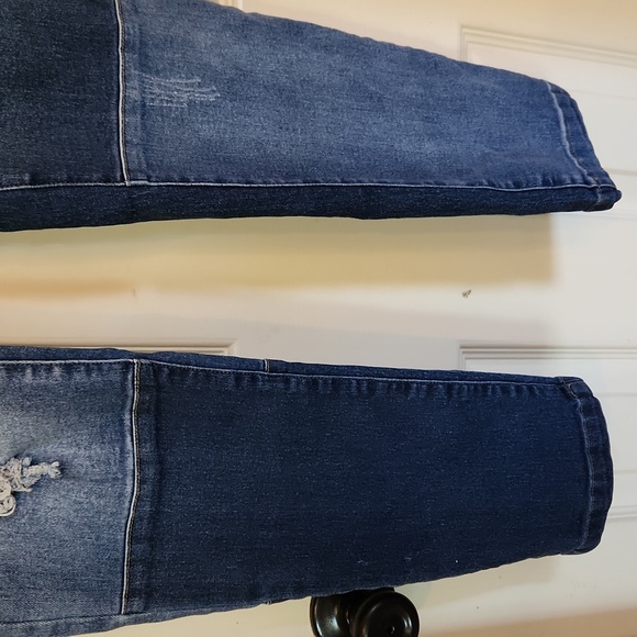 Venus Patchwork Straight Legged Jeans - Picture 5 of 9